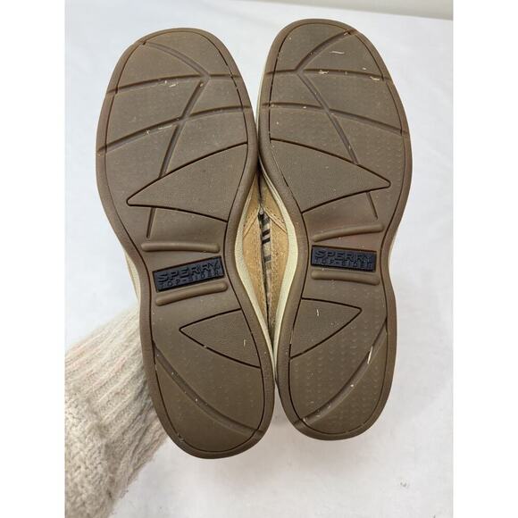 Sperry Classic Boat Shoe Top Siders Women Size 7 Leather Plaid Details 975434280 - Picture 9 of 10